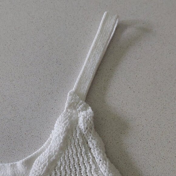 Aeropostale White Cropped Tie-Front Crop Top Women's Size M - Picture 8 of 11